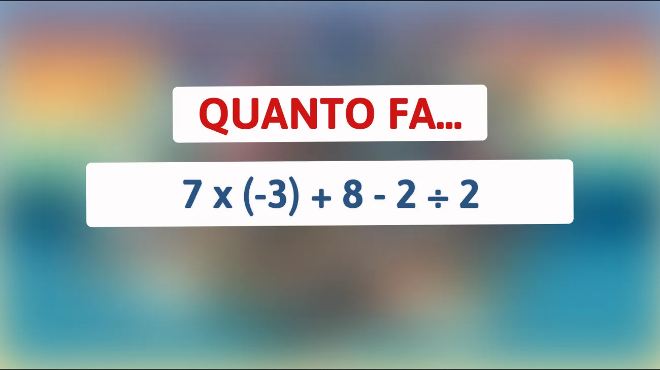 Scopri il Segreto di Questo Semplice Indovinello Matematico: Solo i Veri Geni Riescono a Risolverlo al Primo Tentativo!"