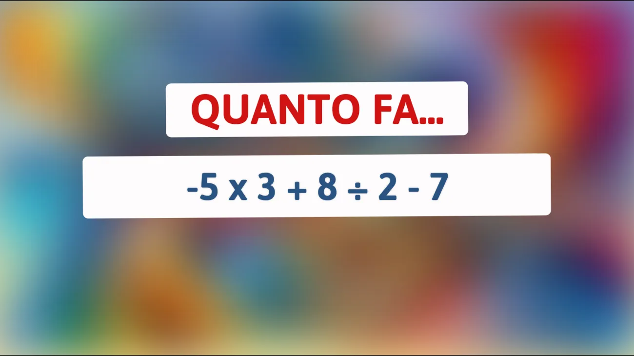 \"Sei abbastanza intelligente da risolvere questo enigma matematico in meno di 10 secondi?\""