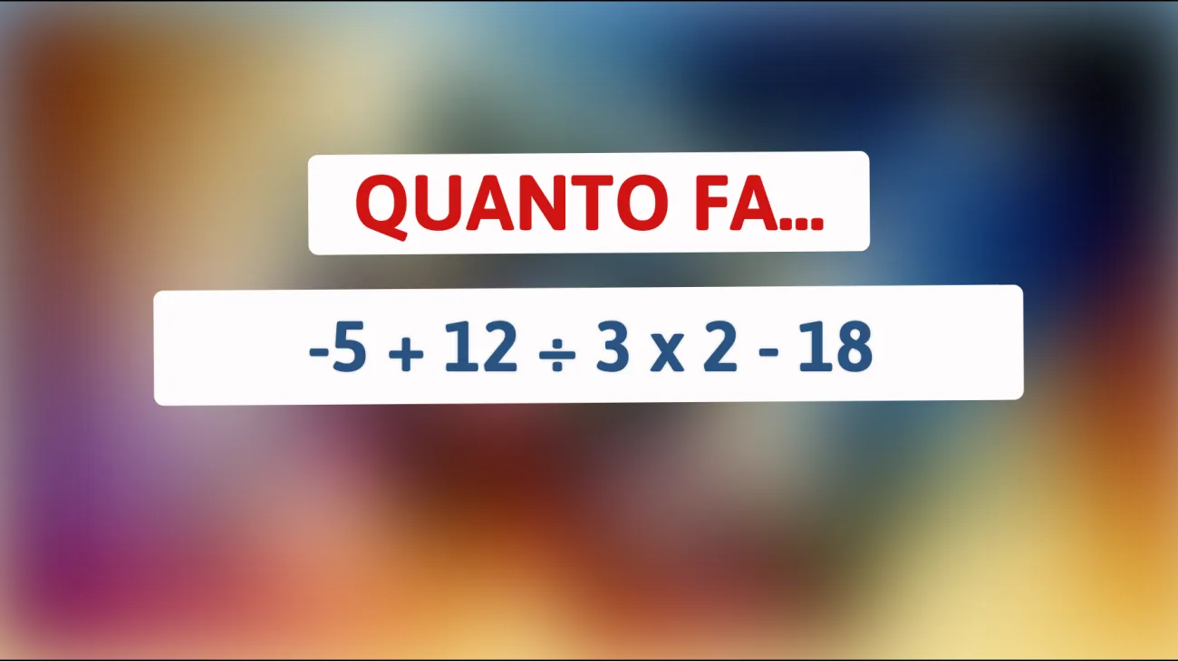 \"Sfida la tua logica con questo indovinello matematico: Solo per le menti più brillanti!\""