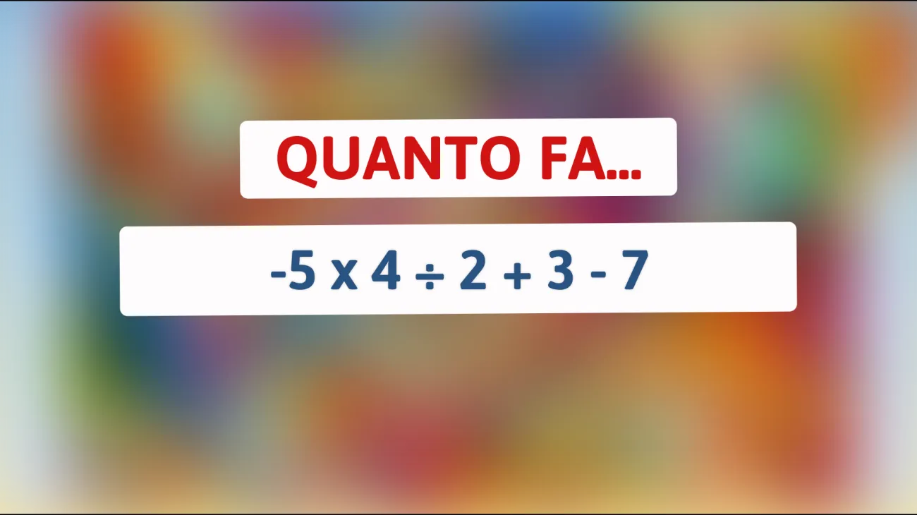 \"Sfida per i veri geni: Riesci a risolvere questo enigma matematico in pochi secondi?\""