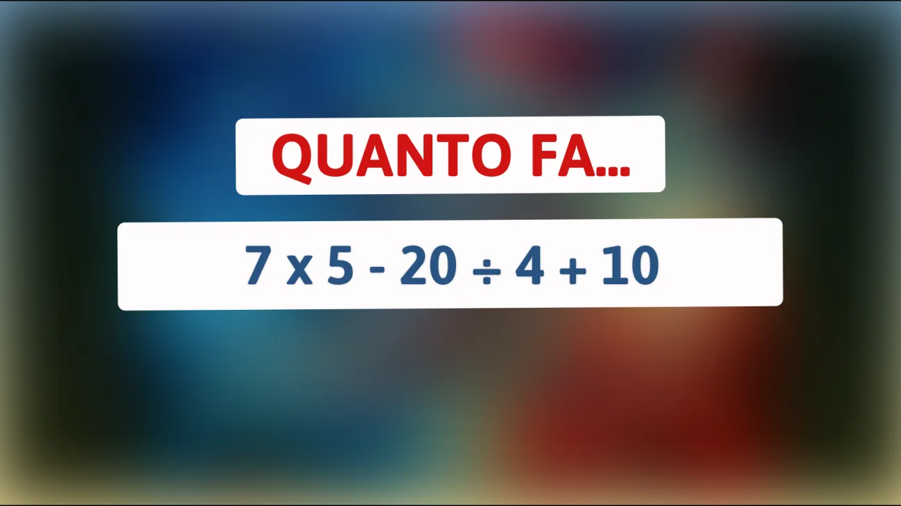 Hai la stoffa per risolvere questo rompicapo matematico? Metti alla prova il tuo cervello con questo indovinello solo per geni!"