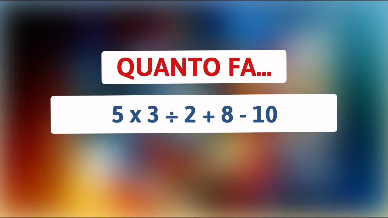 La sfida impossibile: risolvi questo enigma matematico che solo i veri geni possono decifrare!"