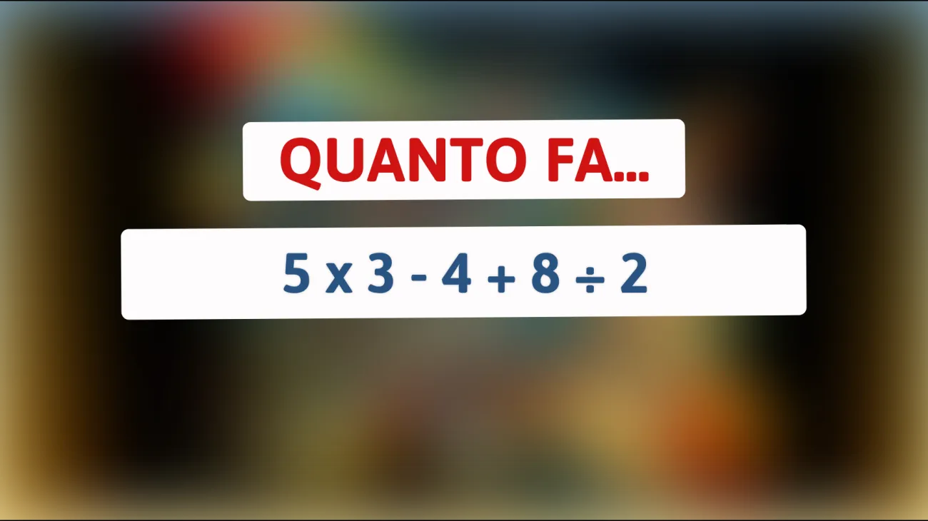 Solo i veri geni riescono a risolvere questo enigma matematico: scopri se sei all'altezza!"